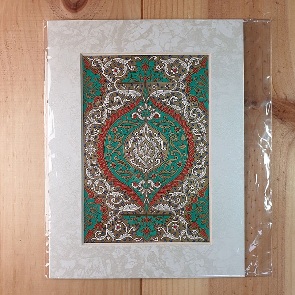 gull/gr&oslash;nn/r&oslash;d/bl&aring; arabeske-belysning