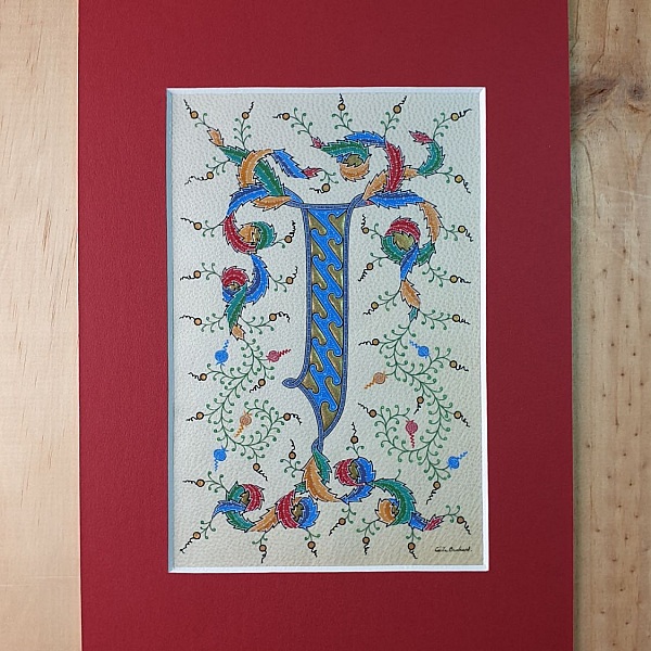 Opplyst bokstav J personlig opprettelse