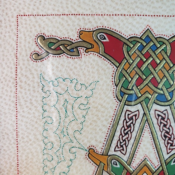 Belyst bokstav A i fransk-saksisk stil