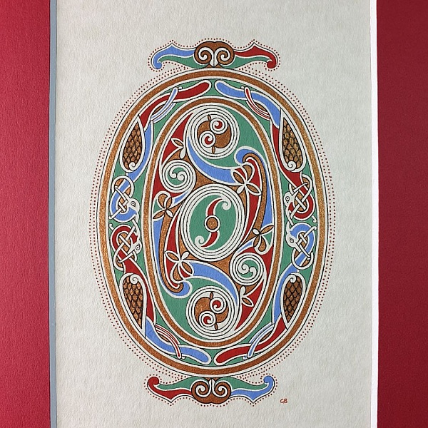 Opplyst bokstav O &oslash;y-stil