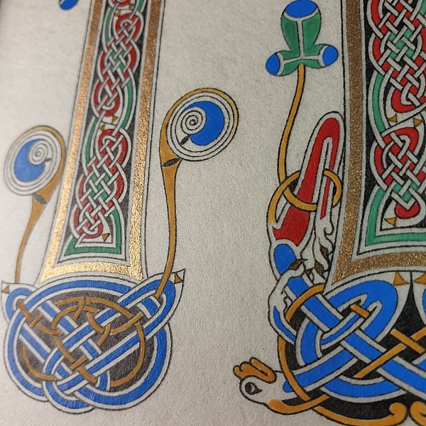 Opplyst bokstav N &oslash;y-stil