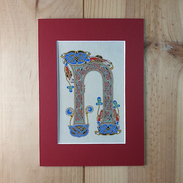 Opplyst bokstav N &oslash;y-stil