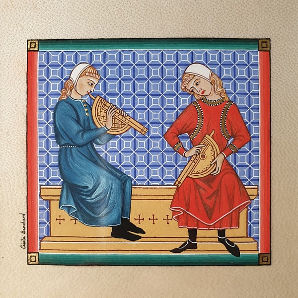 Opplyst miniatyr: Musikere