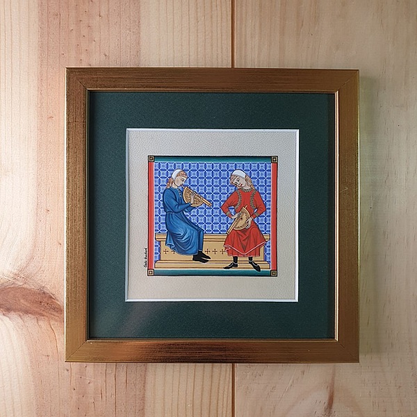 Opplyst miniatyr: Musikere