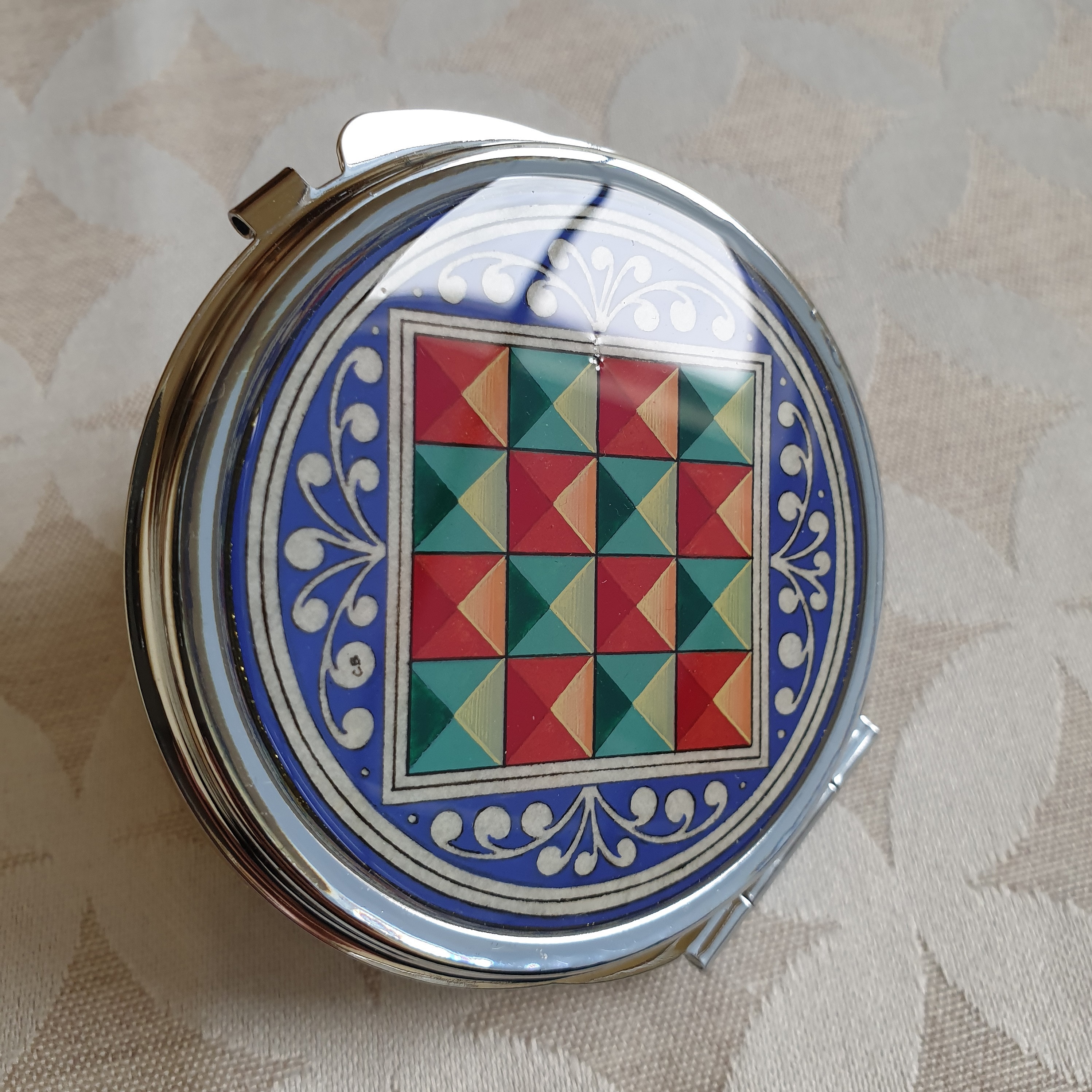 Miroir de sac enluminure Florence